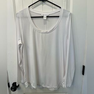 Athleta Stratus II White Long Sleeve Athletic Top - Women's M